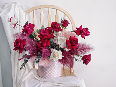 Scarlet Opulence Hatbox