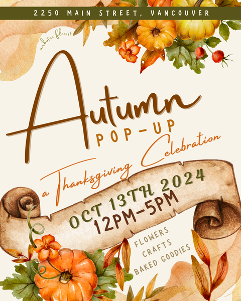 Autumn Pop-Up Market (Oct 13)