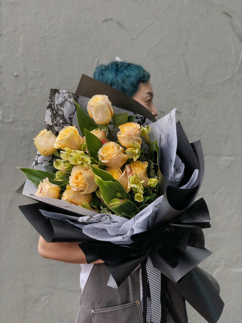 Dozen Yellow Rose Bouquet